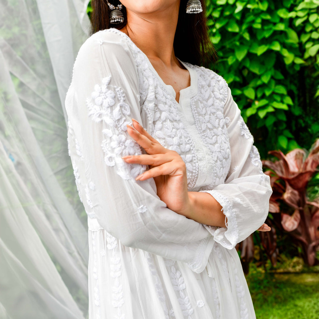 Diva White Viscose Kurta