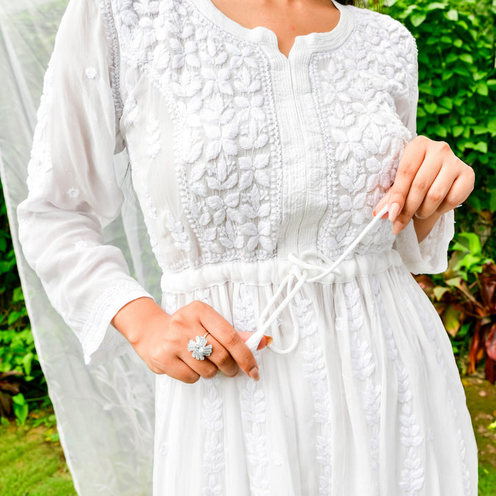 Diva White Viscose Kurta