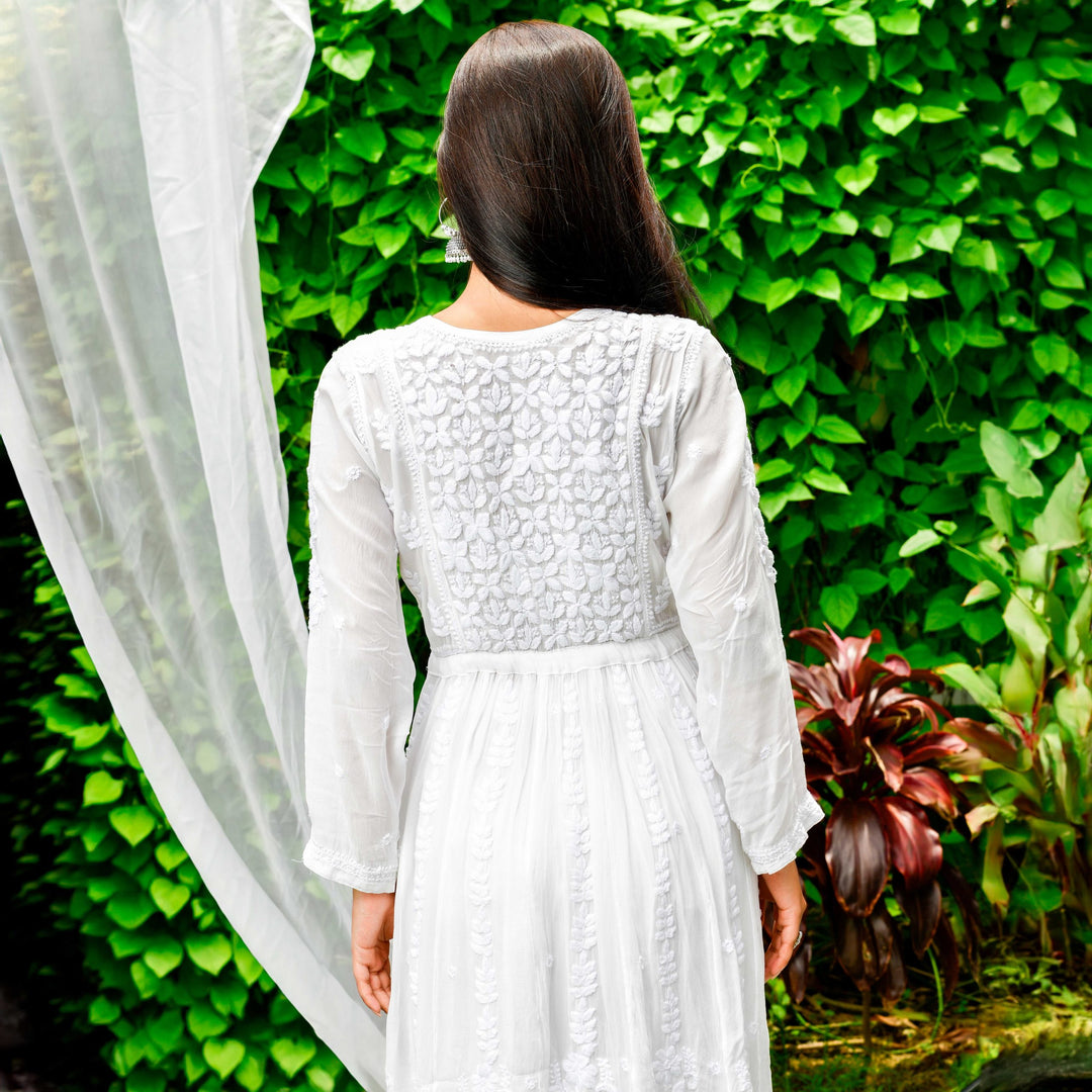 Diva White Viscose Kurta