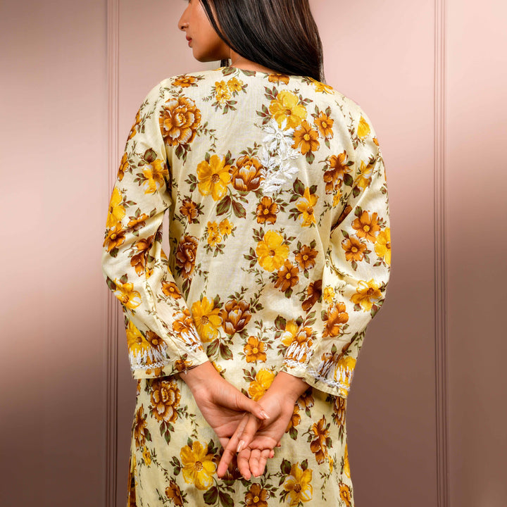 Ultimate Bliss Yellow Mul Kurta Set